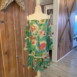 Debbie Katz South Beach Cover Up Off Shoulder Med